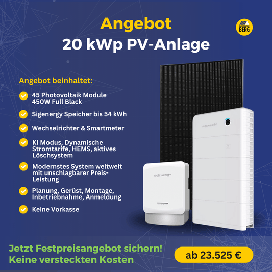 20 kwp photovoltaik anlage inkl. speicher und montage