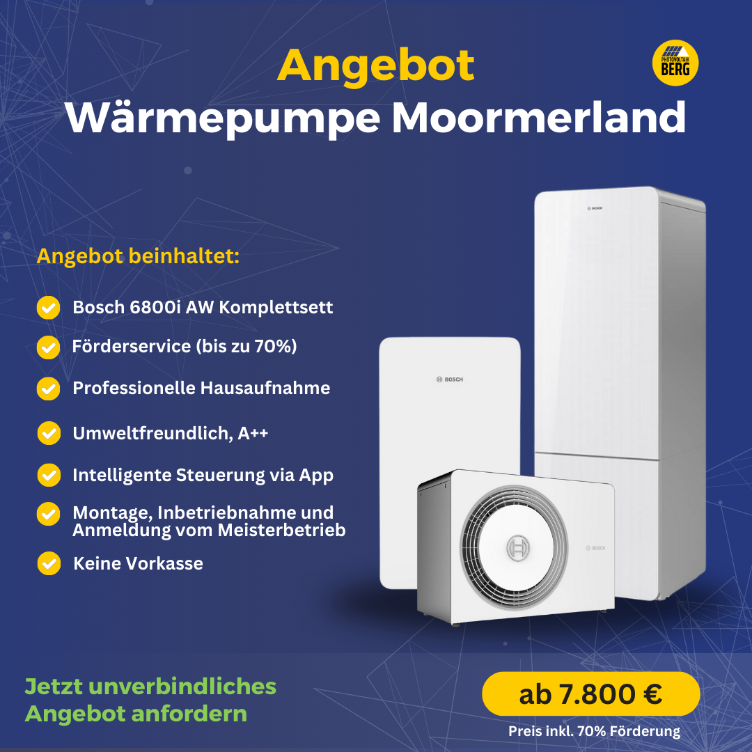 Wärmepumpe Moormerland inkl. Montage, Inbetriebnahme und Anmeldung
