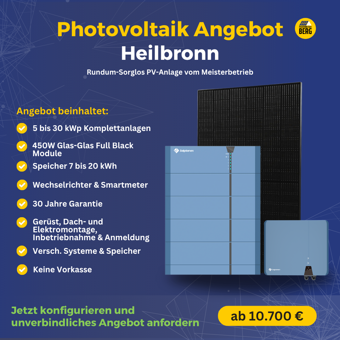 photovoltaik Heilbronn 5-30 kwp angebot inkl. speicher und montage