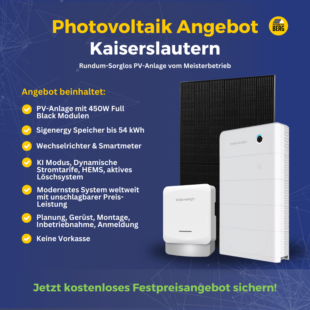 photovoltaik Kaiserslautern 5-30 kwp angebot inkl. speicher und montage