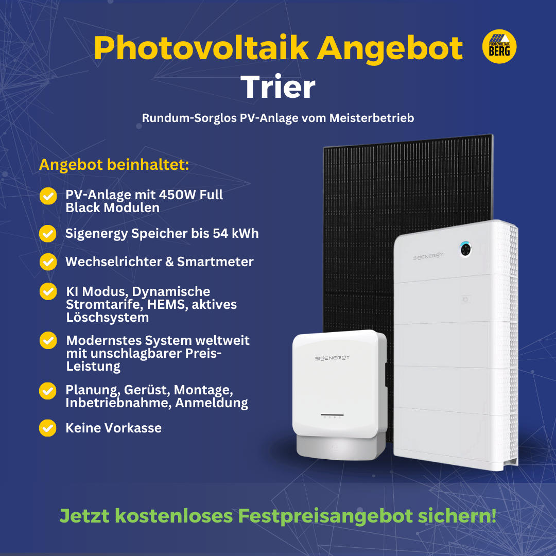 photovoltaik Trier 5-30 kwp angebot inkl. speicher und montage