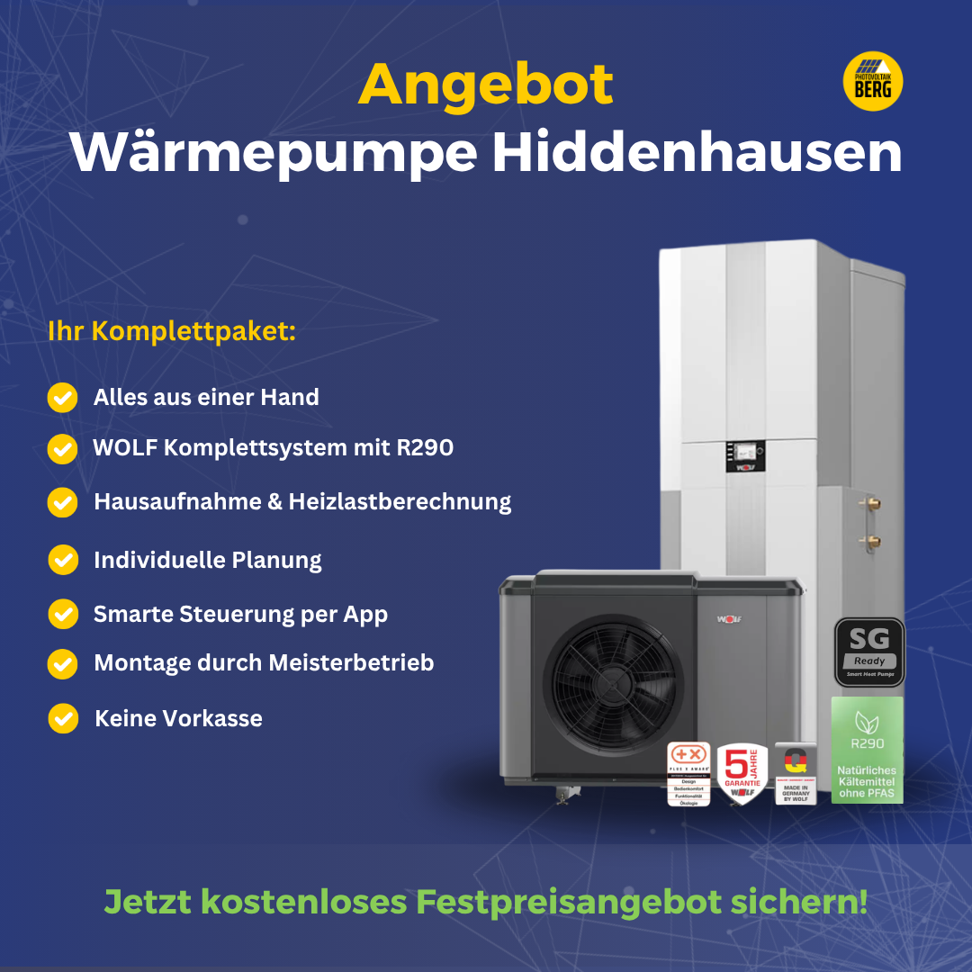 Wärmepumpe Hiddenhausen – Komplettpaket mit R290, Planung und Montage