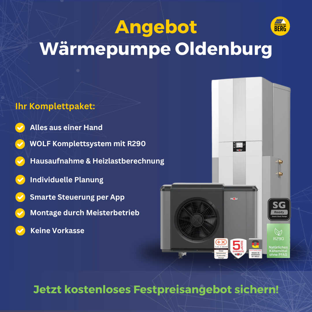 Wärmepumpe Oldenburg – Komplettpaket mit R290, Planung und Montage