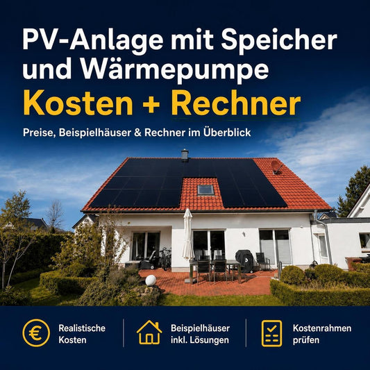 PV-Anlage mit Speicher und Wärmepumpe: Kosten und Rechner im Überblick