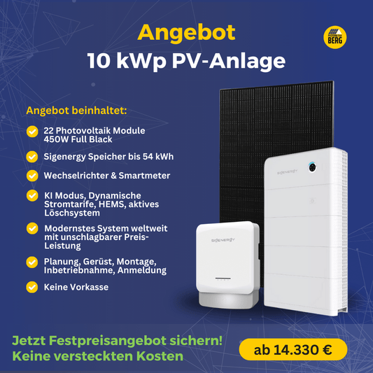 10 kwp photovoltaik anlage inkl. speicher und montage