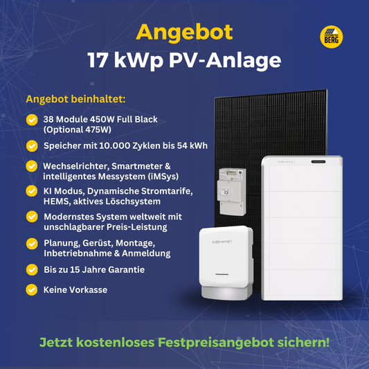 17 kwp photovoltaik anlage inkl. speicher und montage