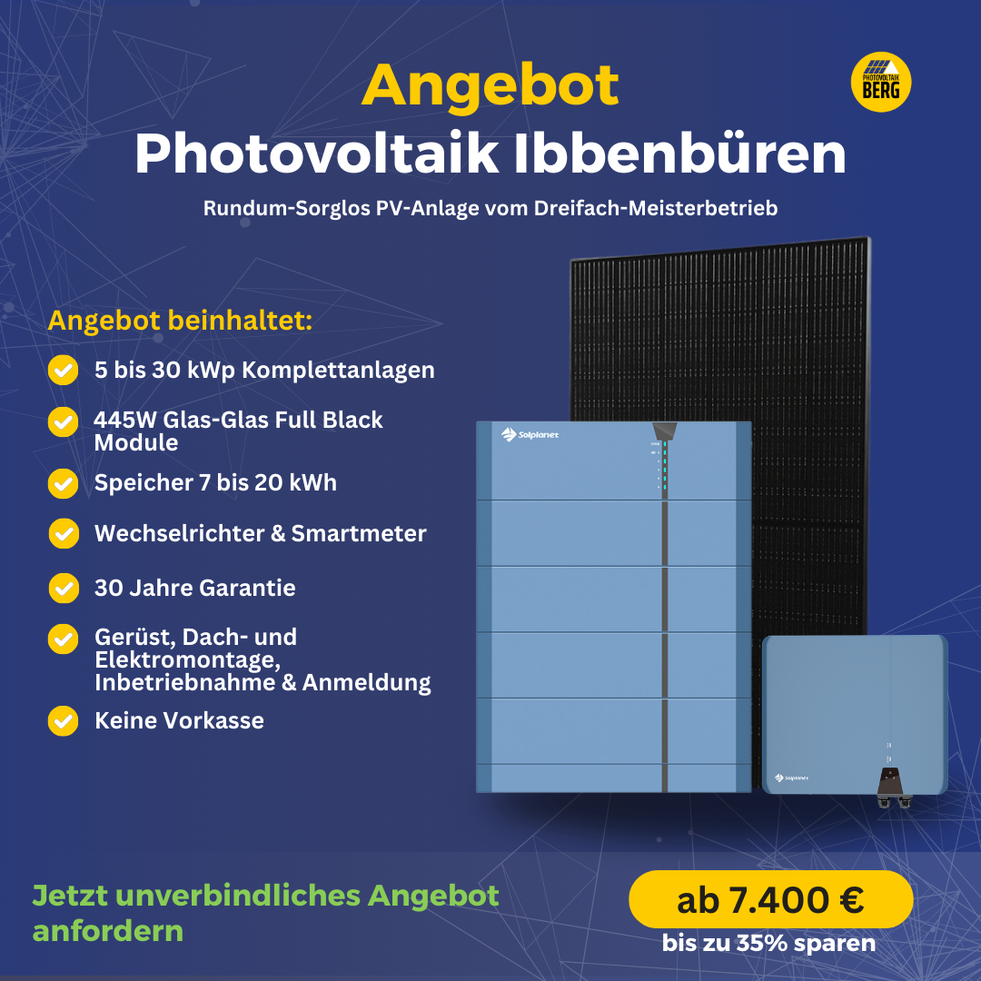 photovoltaik Ibbenbüren 5-30 kwp angebot inkl. speicher und montage
