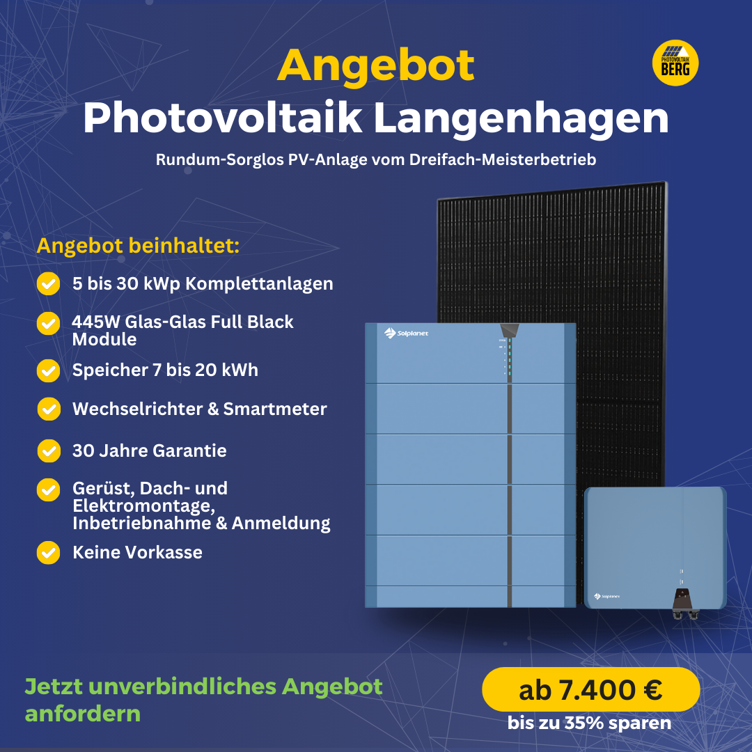 photovoltaik Langenhagen 5-30 kwp angebot inkl. speicher und montage