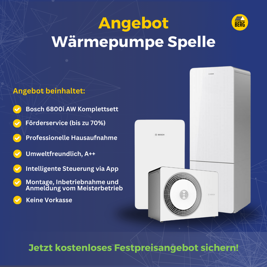 Wärmepumpe Spelle inkl. Montage, Inbetriebnahme und Anmeldung