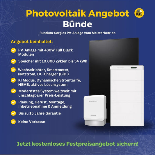 Photovoltaik Bünde Angebot inkl. Speicher und Montage