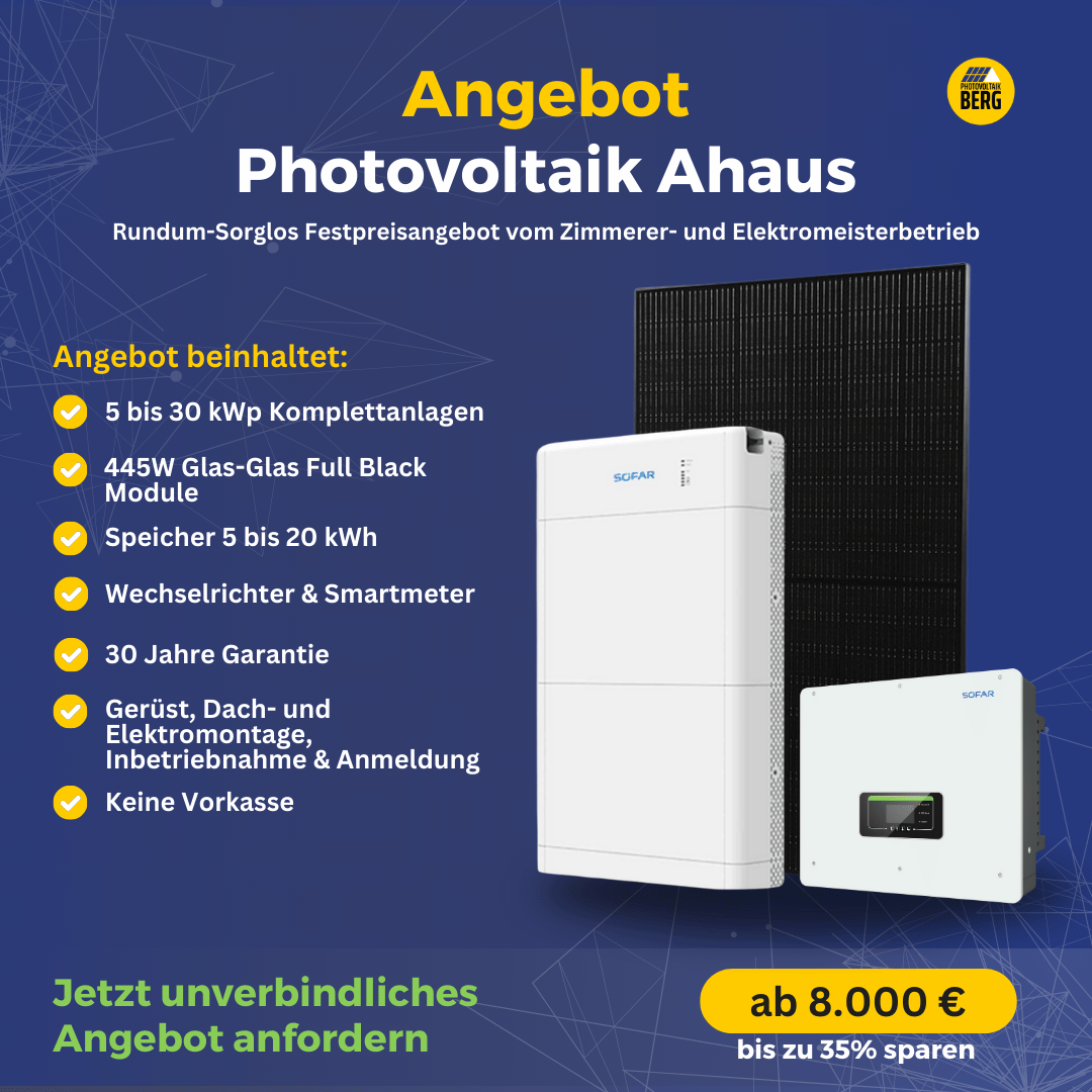 photovoltaik Ahaus 5 bis 30 kwp anlagen angebot inkl. speicher und montage