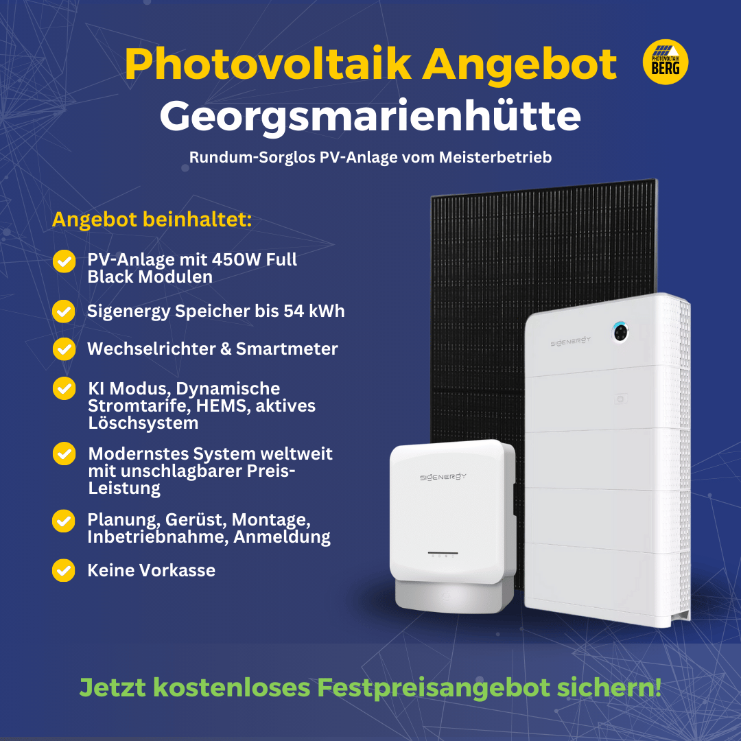 photovoltaik Georgsmarienhütte 5-30 kwp angebot inkl. speicher und montage