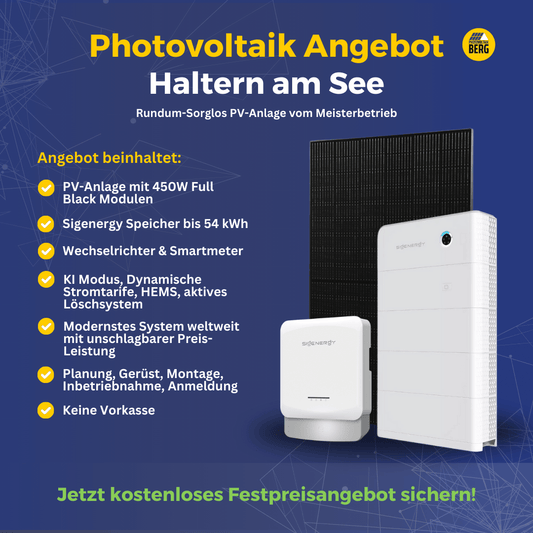 photovoltaik Haltern am See 5-30 kwp angebot inkl. speicher und montage