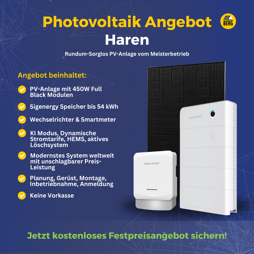 photovoltaik Haren 5-30 kwp angebot inkl. speicher und montage
