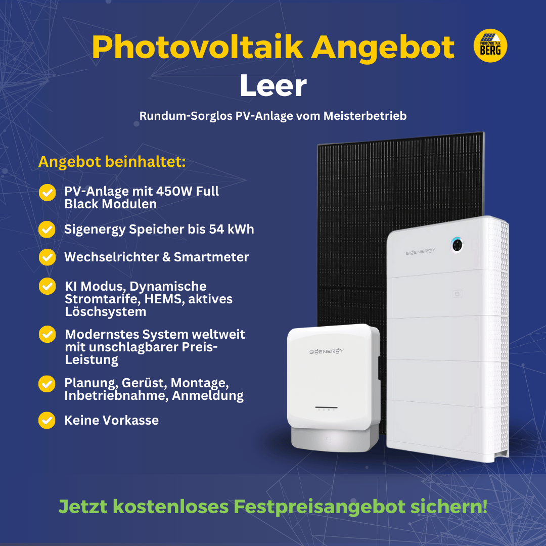 photovoltaik Leer 5-30 kwp angebot inkl. speicher und montage
