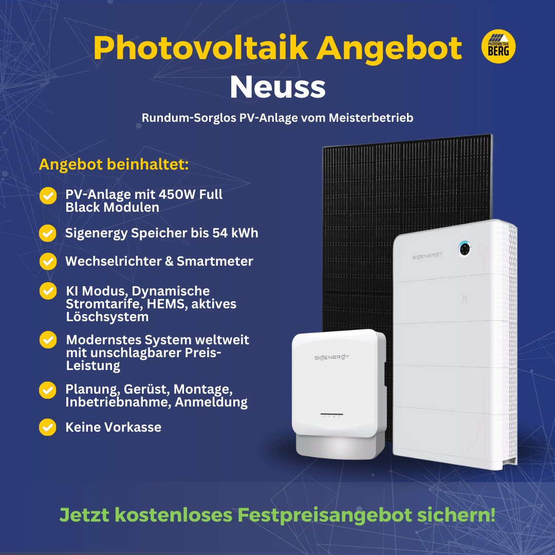 photovoltaik Neuss 5-30 kwp angebot inkl. speicher und montage