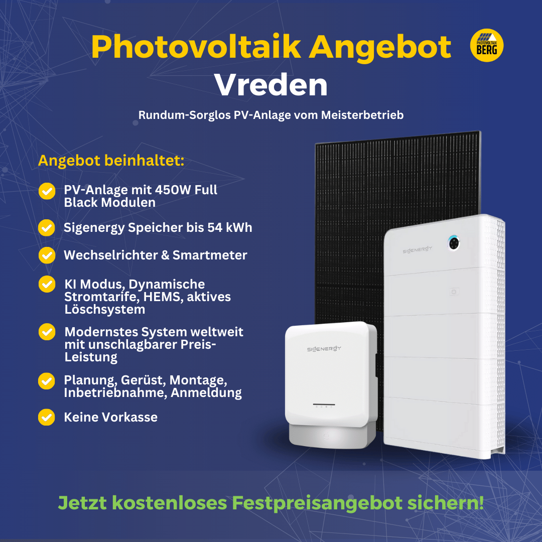 photovoltaik Vreden 5-30 kwp angebot inkl. speicher und montage