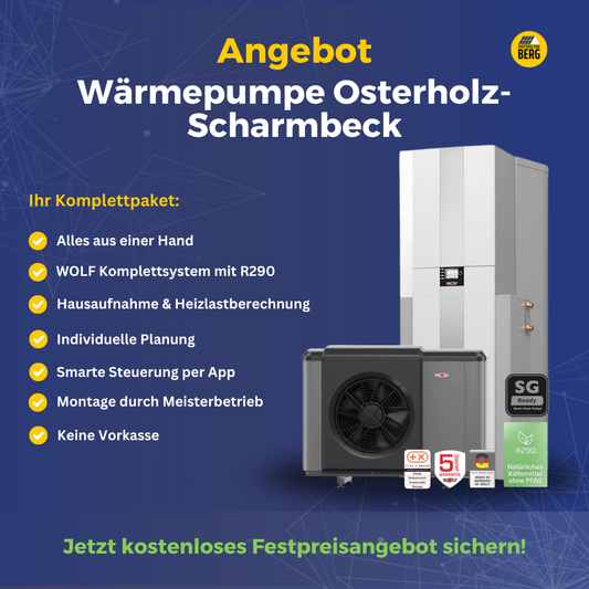 Wärmepumpe Osterholz-Scharmbeck – Komplettpaket mit R290, Planung und Montage